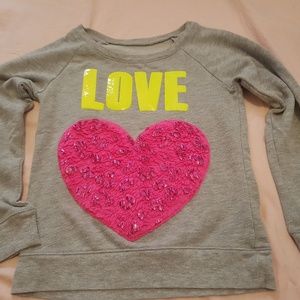 Love Sweater Pink Heart from Justice
